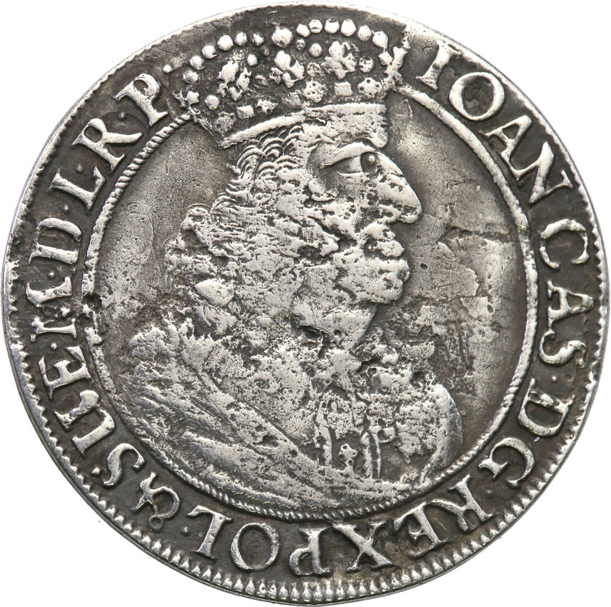 Jan II Kazimierz. Ort (18 groszy) 1659 DL, Gdańsk